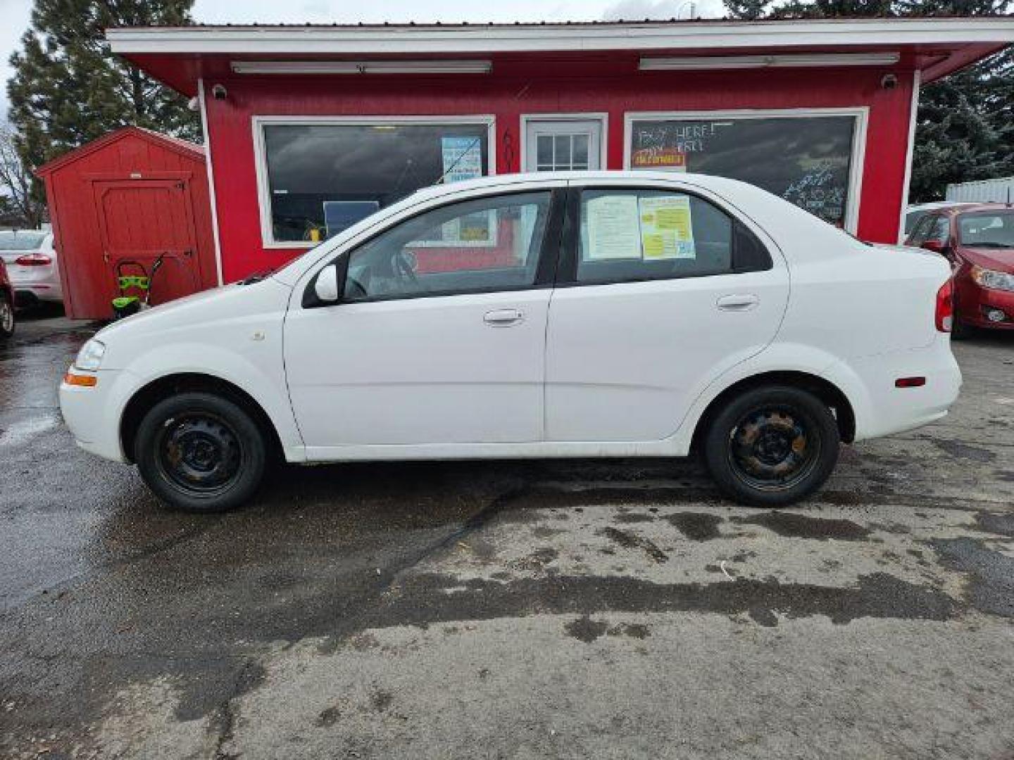 2005 Chevrolet Aveo Special Value Sedan (KL1TD52655B) with an 2.2L L4 DOHC 16V engine, 5-Speed Manual transmission, located at 601 E. Idaho St., Kalispell, MT, 59901, 0.000000, 0.000000 - Photo#1