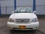 2005 Clear White /Beige Cloth Interior Kia Sedona LX (KNDUP132856) with an 3.5L V6 DOHC 16V engine, 5-Speed Automatic transmission, located at 4801 10th Ave S,, Great Falls, MT, 59405, (406) 564-1505, 0.000000, 0.000000 - Photo#1