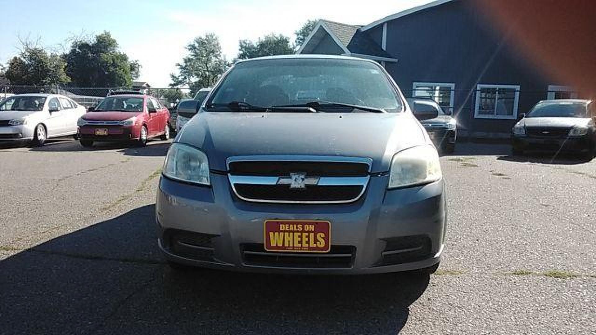 2007 Medium Gray Metallic Chevrolet Aveo LT 4-Door (KL1TG56647B) with an 2.2L L4 DOHC 16V engine, located at 1821 N Montana Ave., Helena, MT, 59601, 0.000000, 0.000000 - Photo#1