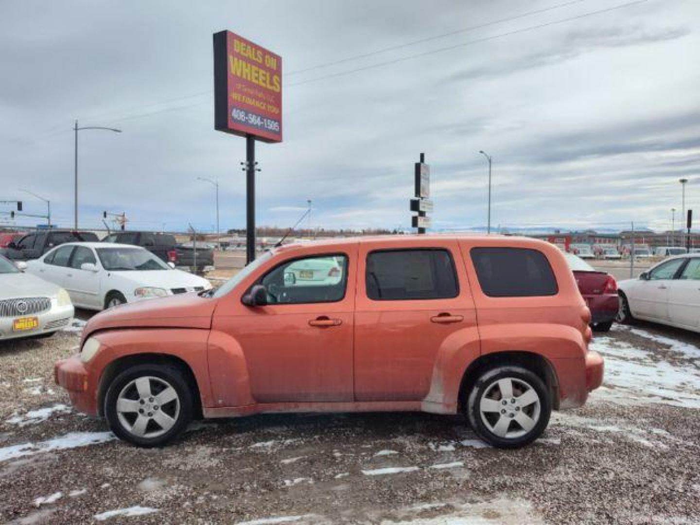 2008 Sunburst Orange II M Chevrolet HHR LS (3GNDA13D88S) with an 2.2L L4 DOHC 16V engine, 4-Speed Automatic transmission, located at 4801 10th Ave S,, Great Falls, MT, 59405, (406) 564-1505, 0.000000, 0.000000 - Photo#1