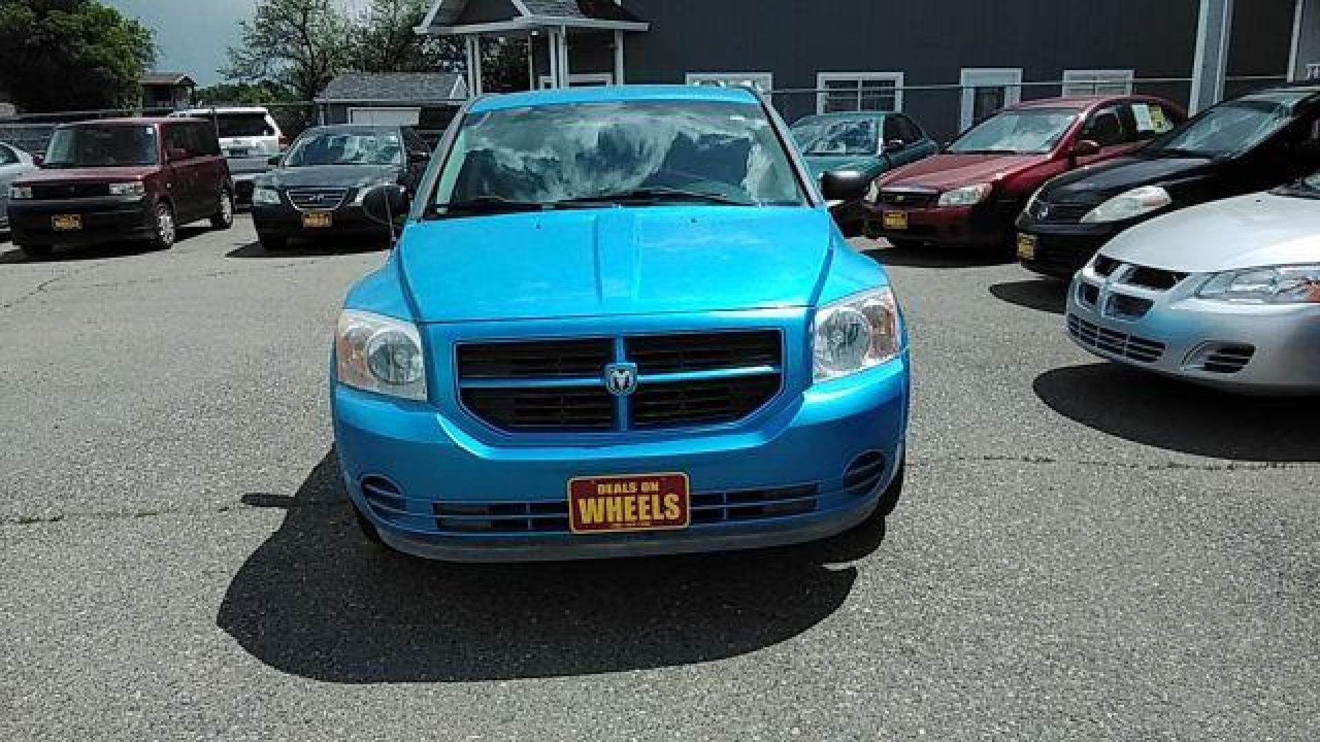 2008 Steel Blue Metallic /Dark Slate Gray Clot Dodge Caliber SE (1B3HB28C08D) with an 1.8L L4 DOHC 16V engine, located at 4047 Montana Ave., Billings, MT, 59101, 45.770847, -108.529800 - Photo#1