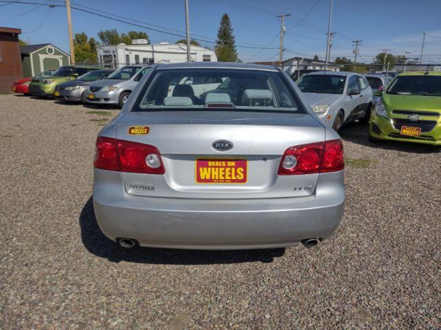 2008 Kia Optima LX V6 (KNAGE124485) with an 2.7L V6 DOHC 24V engine, 4-Speed Automatic transmission, located at 4801 10th Ave S,, Great Falls, MT, 59405, (406) 564-1505, 0.000000, 0.000000 - Photo#3