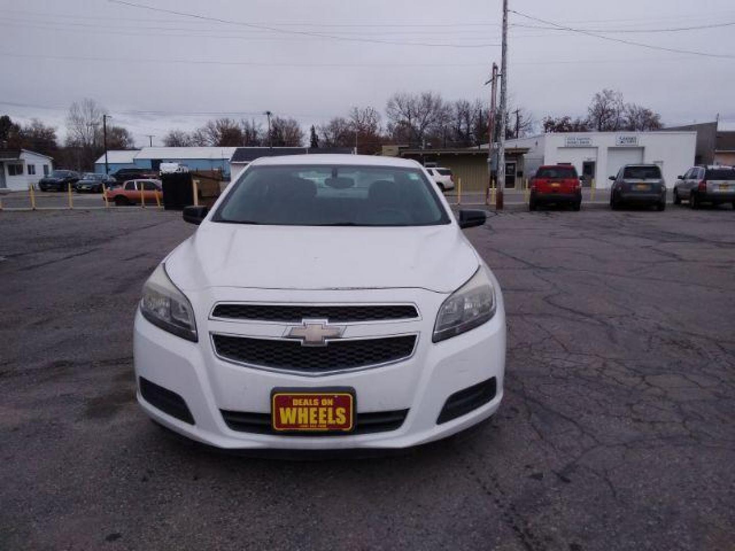 2013 Summit White Chevrolet Malibu LS (1G11B5SAXDF) with an 2.5L L4 DOHC 16V engine, 6-Speed Automatic transmission, located at 4047 Montana Ave., Billings, MT, 59101, 45.770847, -108.529800 - Photo#2